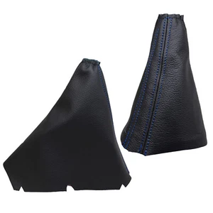 VOLVO S80 Automático 98-06 Funda Palanca de Cambio y Freno - Costura Azul Oscuro - Imagen 1 de 1