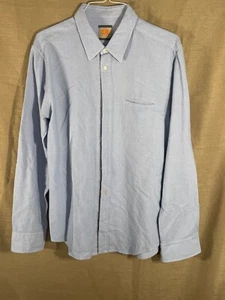 Hugo Boss Orange Light Blue Long Sleeve Dress Shirt XL Fitted - Picture 1 of 17