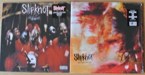 SLIPKNOT Self-titled LP Ltd Lemon + The End So Far 2-LP Ltd Clear Vinyl Sealed - Picture 1 of 3