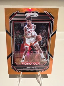 Jalen Green Prizm Monopoly Orange /124 Houston Rockets - Picture 1 of 2