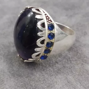 Anello da uomo ametista argento sterling 925 bellissimo anello regalo taglia 21 - Foto 1 di 6