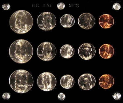 1952 P,D&S U.S. COINS GEM UNCIRCULATED SILVER MINT SET! - Image 1 of 2