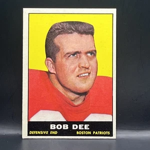 1961 Topps Bob Dee Boston Patriots Karte #181 EX / NM - Bild 1 von 2
