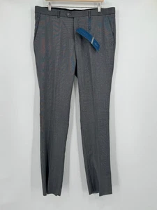 Pantalone vestito uomo Leonardo Valenti grigio lana rimini - Foto 1 di 5