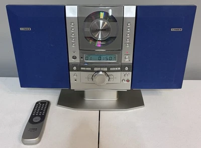 Fisher SLIM-1500 AM FM-радио проигрыватель компакт-дисков стерео съемные колонки / пульт дистанционного чтения - Изображение 1 из 4