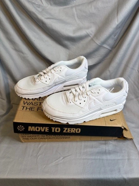 Nike Air Max 90 Triple Blanco Talla 9W Nuevo con Caja Foto 1 de 4