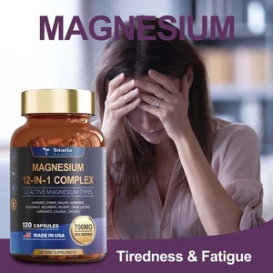 Totaria Magnesium 12 in 1 Complex 700mg - Glycinate Citrate Malate Taurate - Picture 1 of 7