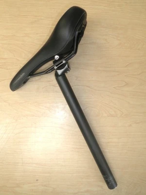 PROMAX 27.2X350mm SEAT POST W/BLACK SEAT BIKE PARTS 412-8 - Image 1 of 4
