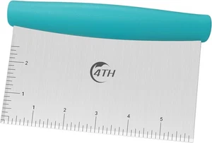 4TH Bench Scraper - Professional Stainless Steel Dough&Pastry Turquoise - Picture 1 of 6
