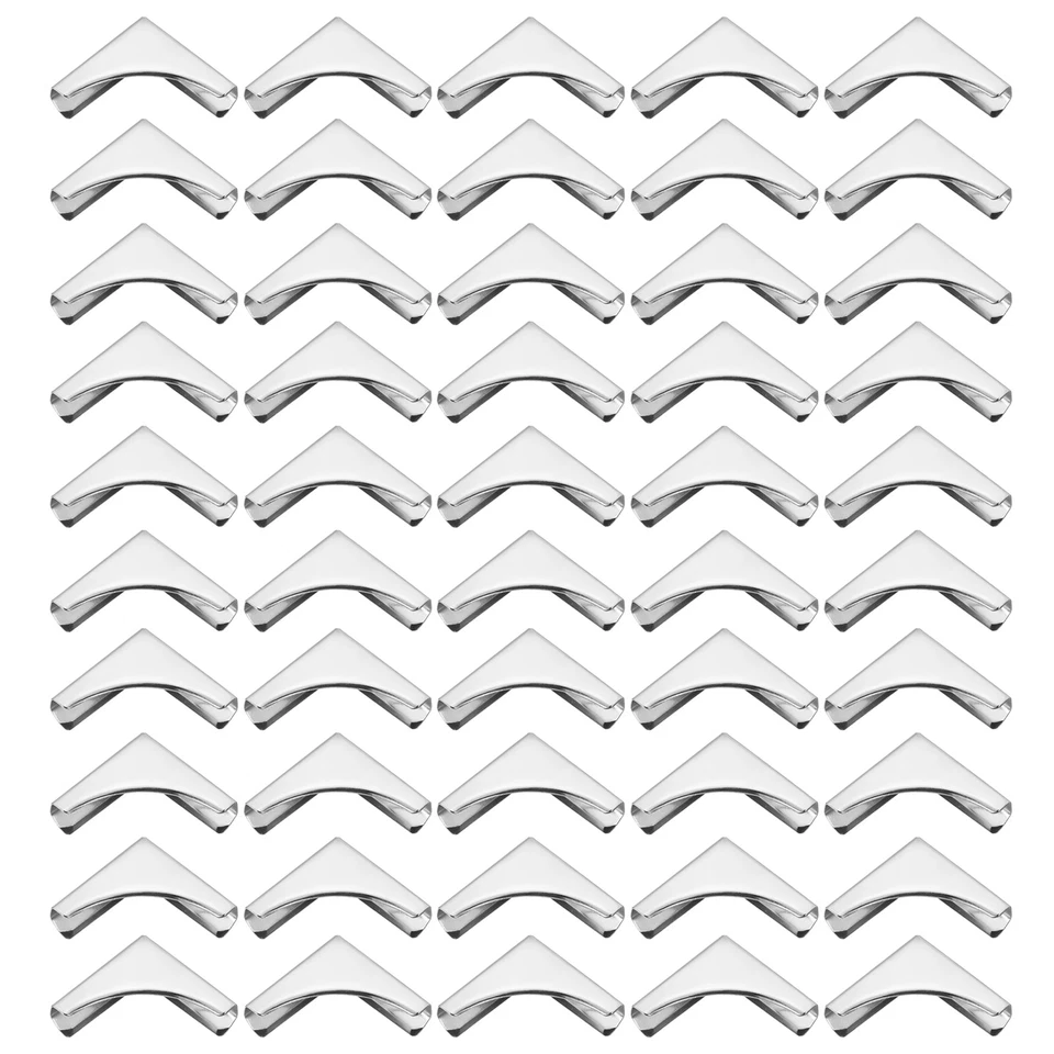 22mm Metal Book Corners,100pcs Photo Corners Book Corners Protector,Silver Tone Foto 1 de 4