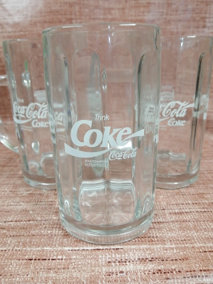 Coca Cola 2x Krug 0,5 l Gastro Rarität Trink Coke (nur 2 Stück !!!) - Bild 1 von 1