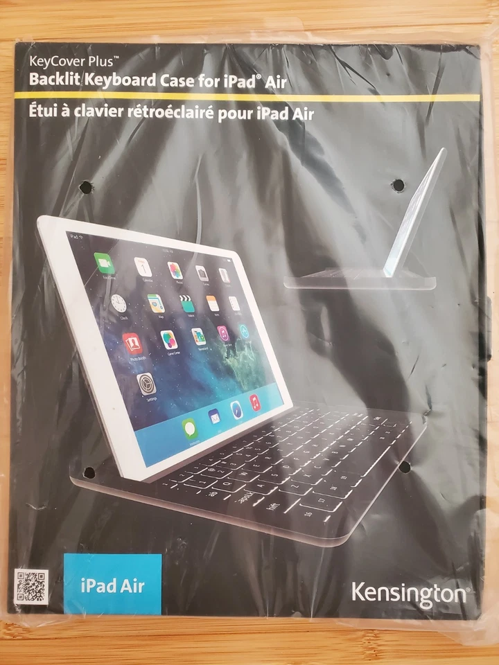 Чехол для клавиатуры Kensington KeyCover Plus с подсветкой для iPad Air, устройство 9,7 дюйма, черный - Изображение 1 из 2