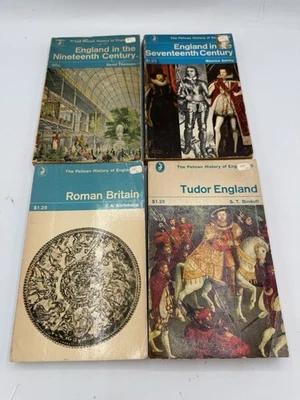 Vintage Pelican History of England Lot x4 Paperbacks - Penguin Books UK — 第 1/2 张图片