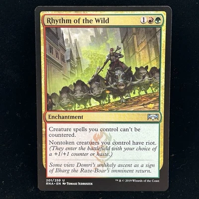 Rhythm of the Wild Ravnica Allegiance (RNA) Foil NM Magic MTG - Image 1 of 4
