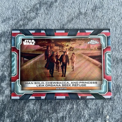 Star Wars Topps Hyperspace Card 1/5 - Han Solo, Chewbacca & Princess Leia GE-10  - Image 1 of 2