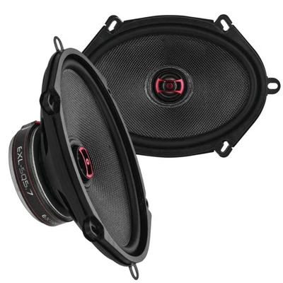 DS18 5x7”120W RMS 3-Ohm 2-Way Coaxial Speaker pair w/ Fiber Glass Cone - Image 1 of 4