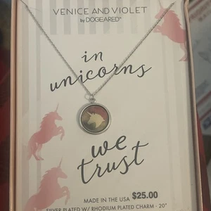 Venice and Violet by Dogeared versilberte Halskette neu aber Box ist beschädigt - Bild 1 von 5