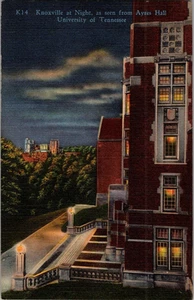 Postkarte Knoxville von der Ayers Hall University Tennessee Knoxville Leinen nicht verschickt - Bild 1 von 3