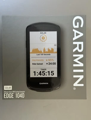 Garmin Edge 1040 Solar GPS Cycling Computer Black - Brand New - Image 1 of 3