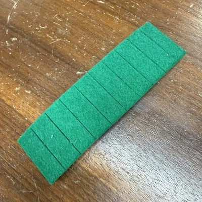 10 Pieces Piano Backcheck Felt Upright/Vertical, Precut 3/8" x 1-1/8" x .215" - Изображение 1 из 4