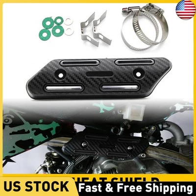 Protector silenciador cubierta protector térmico tubo medio escape moto universal Foto 1 de 4