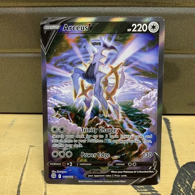 Pokémon TCG Arceus v Sword & Shield Brilliant Stars Holo Ultra Rare Card 166/172 - Image 1 of 2