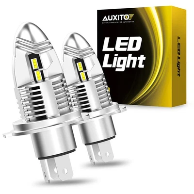 CANBUS ERROR FREE H4 LED 9003 Headlight Bulbs High Beam Low 6000K White USA - Image 1 of 4
