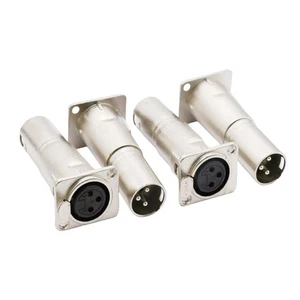 XLR Female-to-Male Audio Adapter Plug Supports cables up to 2.5 mm² (14 AWG) - Picture 1 of 10