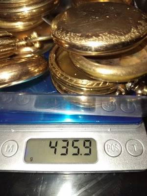 435,9 ГРАММА ЗОЛОТО ЗАПОЛНЕННОЕ КАРМАННЫЕ ЧАСЫ ЧЕХЛЫ, ЗОЛОТО ВОССТАНОВЛЕНИЯ. - Изображение 1 из 4