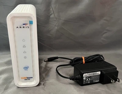 ARRIS SURFBOARD SB6190 32X8 DOCSIS 3.0 CABLE MODEM WITH 1.4 GBPS DOWNLOAD - Image 1 of 4