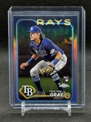 2024 Topps Chrome #8 Tristan Gray Refractor RC - Image 1 of 2