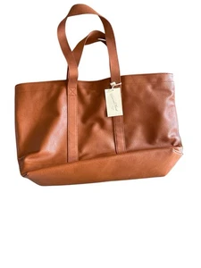 Universal Thread Braun Kunstleder Beuteltasche Handtasche Geldbeutel - Bild 1 von 4