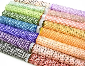 s028_Bundle, Japanese Kimono Silk Fabric Set, 16 pieces - Picture 1 of 10