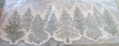 WORLD MARKET EXCLUSIVE CHRISTMAS TREE BEADED  TABLE RUNNER 2021 New In Package! - Image 1 of 4