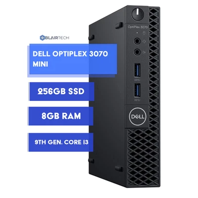 Dell OptiPlex Mini Desktop PC Intel i3 9th Gen 8GB RAM 256GB SSD Windows 11 - Image 1 of 4