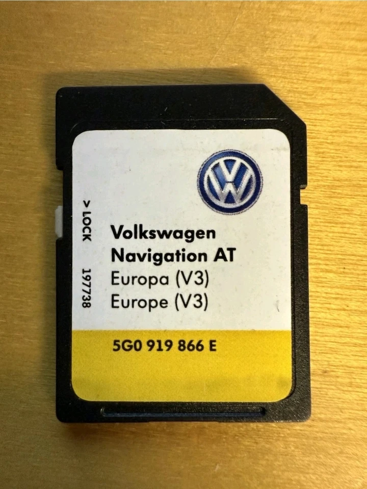 VW SD Navigation Card 5G0 919 866E – Genuine, Plug & Play - Image 1 of 1