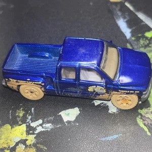 Matchbox 1998 Chevrolet Silverado Muddy 1999 Bros Farm 1:76 blue mud truck #398 - Picture 1 of 5