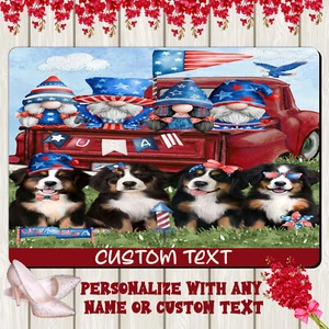 Bernese Mountain Dog Floor Mat Personalized Pet Door Mat Valentine Day NWT - Picture 1 of 52