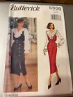 Butterick Pattern 6900 Ms Tapered Jumpers & Blouse w/V-Neck Ruffle  Sz  6- 10