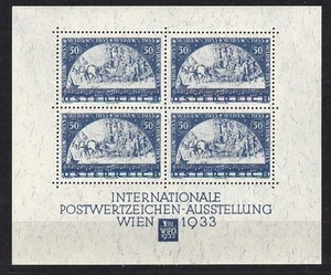 Austria 1933 WIPA Block 1 as Beautiful Gap Filler - Picture 1 of 3
