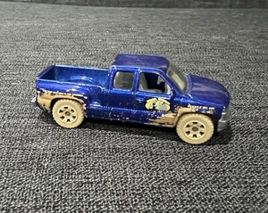 Matchbox 1998 Chevrolet Silverado Bros Farm 1:76 Muddy Blue Truck Toy - Picture 1 of 6