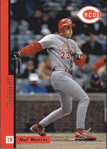 1996 Leaf Preferred Press Proofs Cincinnati Reds Baseball Card #106 Hal Morris