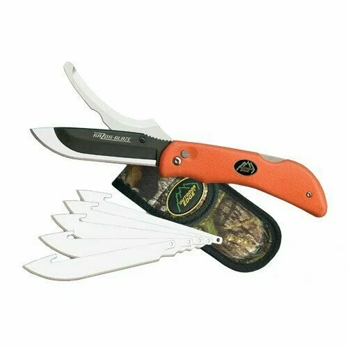 Outdoor Edge Razor-Pro Folding Knife With 6 Replacement Blades - Orange
