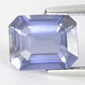 2.38Cts Amazing Natural Iolite 9.2x7.3mm Emerald Cut Loose Gemstone - Picture 1 of 11