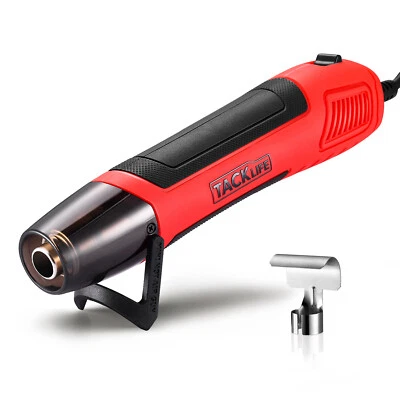TACKLIFE Mini Heißluftgebläse Heißluftpistole Heissluftfön 350W 350°C 2M Kabel