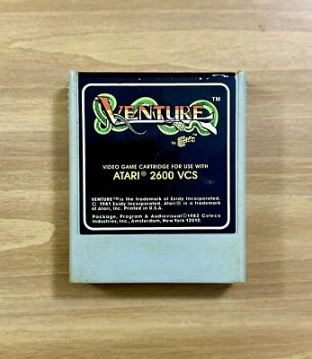 Atari 2600 ~ Venture ~ Coleco ~ E ~ 1 Player ~ 1982 ~ !L🟢🟢K! - Image 1 of 4
