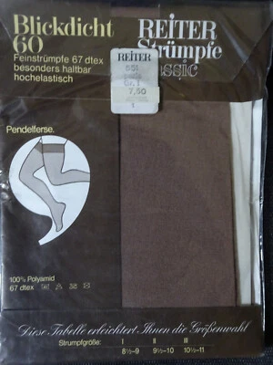 Straps – Strümpfe Feinstrümpfe Reiter Classic 60 Gr. I 8 ½ - 9 35-37 perle NEU! - Bild 1 von 2