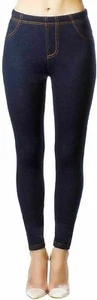 Damen Skinny Fit Pull On Damen High Waist Stretch Damen Denim Ankle Jeggings - Bild 1 von 5