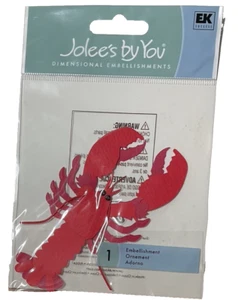 Lobster~Dimensional Scrapbook Sticker Embellishment~Jolee's By You~VTG~New - Picture 1 of 2