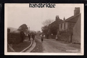 Harriseahead, Village Scene - near Kidsgrove - real photographic postcard - Imagen 1 de 1